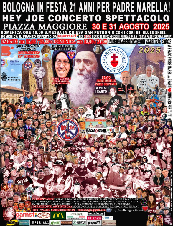 copertina di Hey Joe, Bologna in festa per padre Marella