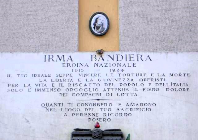 Lapide per Irma Bandiera