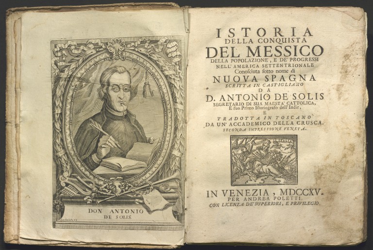 immagine di Antonio de Solis, Istoria della conquista del Messico (1715)