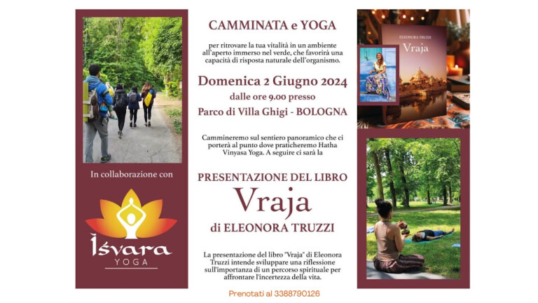 copertina di Camminata yoga e presentazione libro