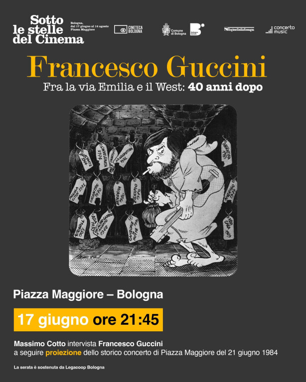 copertina di Francesco Guccini | Fra la via Emilia e il West