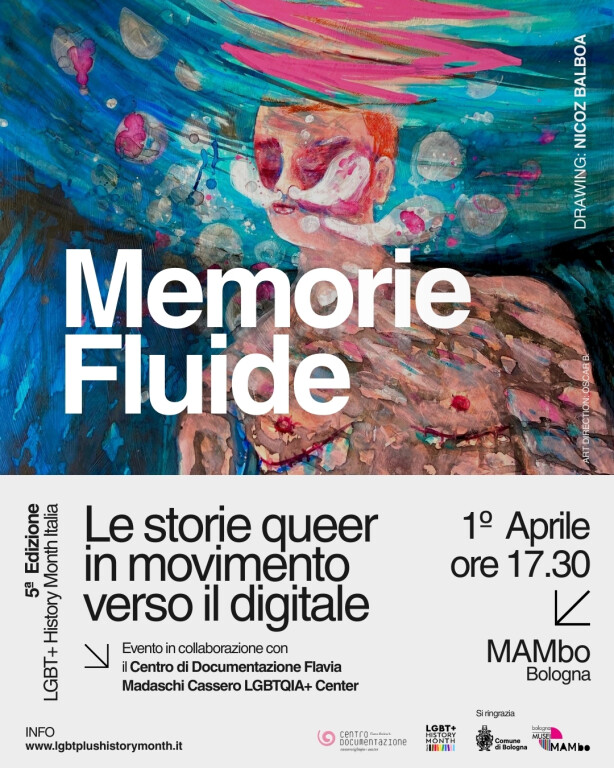 copertina di Memorie Fluide: Le storie queer in movimento verso il digitale