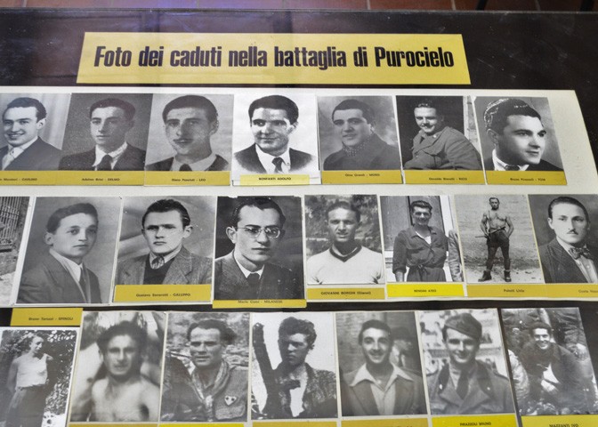 Foto dei partigiani uccisi a Purocielo - Fonte: ANPI Faenza - Museo di Cà Malanca