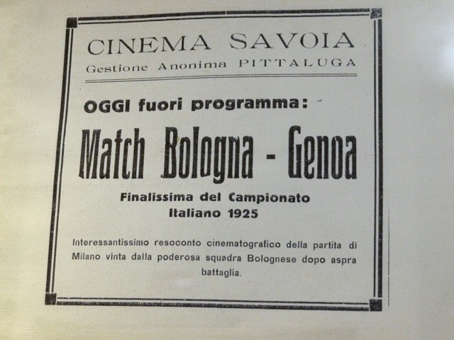 Resoconto cinematografico della partita Bologna-Genova 