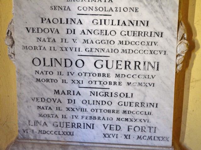 Tomba di Olindo Guerrini 