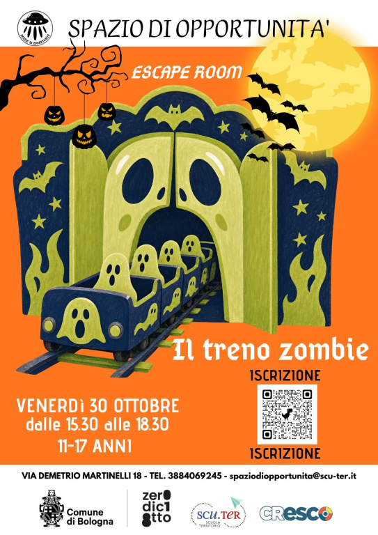 copertina di Escape Room Halloween 2026 – Il Treno Zombie