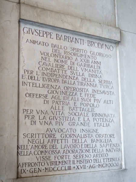 Tomba di Giuseppe Barbanti Brodano 