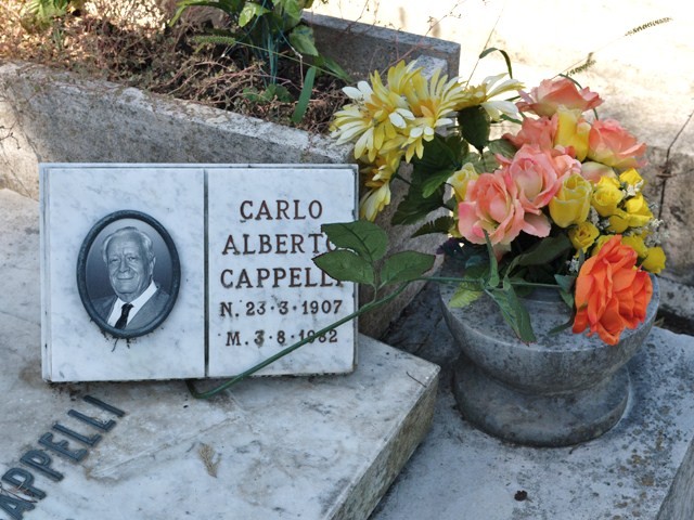 Tomba di Carlo Alberto Cappelli - Cimitero della Certosa (BO)