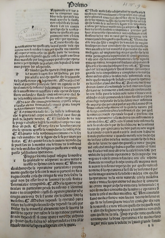 GUGLIELMO DA SALICETO, Chirurgia Venezia, Nicolò Ferrari, 16 II 1491