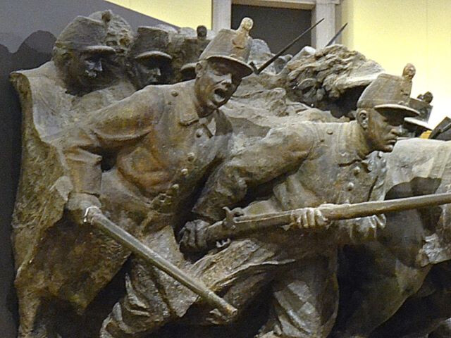 Monumento in onore del gen. Cialdini per la battaglia di Castelfidardo del 1860 