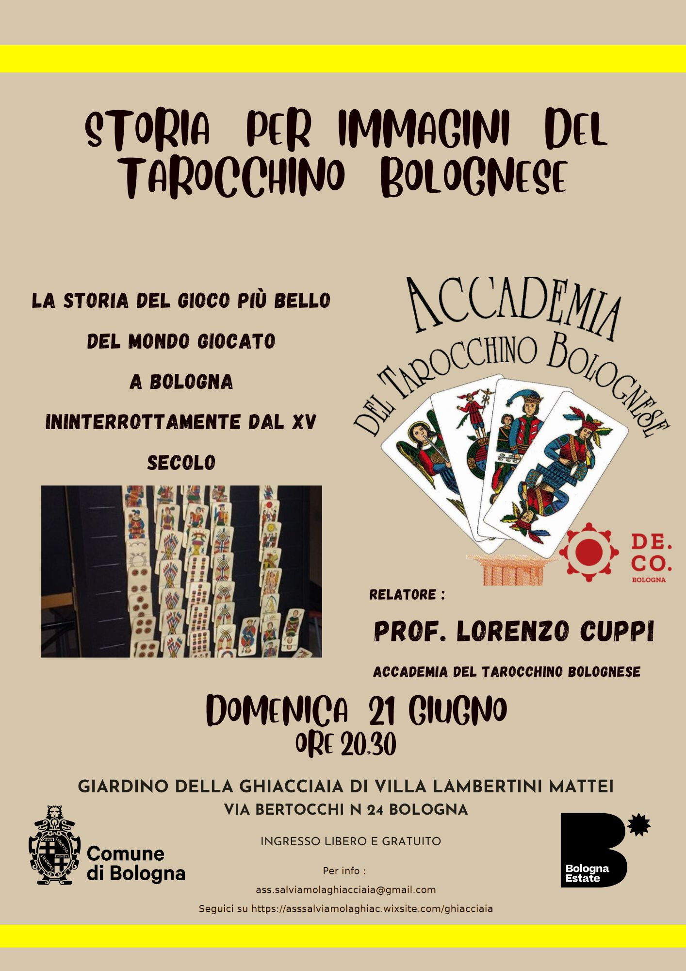 Storia per immagini del Tarocchino bolognese