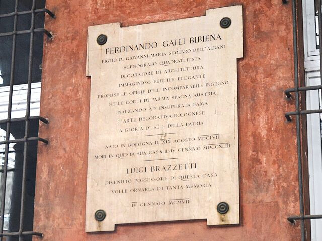 Il palazzo in cui morì Ferdinando Galli Bibiena