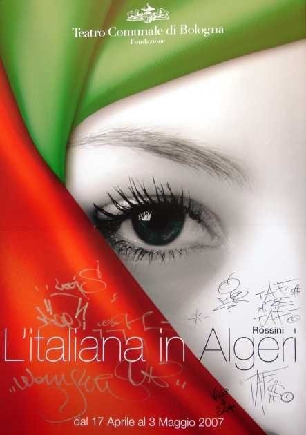 Manifesto per "L'Italiana in Algeri"