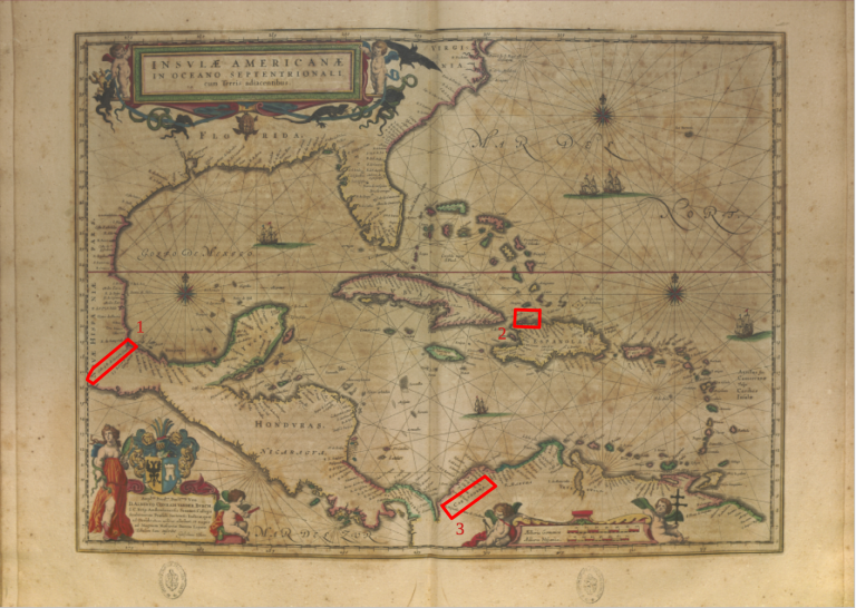 image of Mappa delle isole dell'America Centrale (1662)