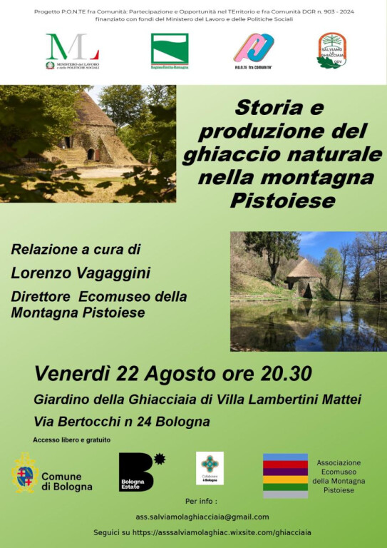 copertina di Storia e produzione del ghiaccio naturale nella Montagna Pistoiese