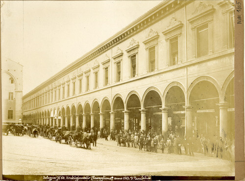 Archiginnasio (Pavaglione) anno 1592. F. Terribilia