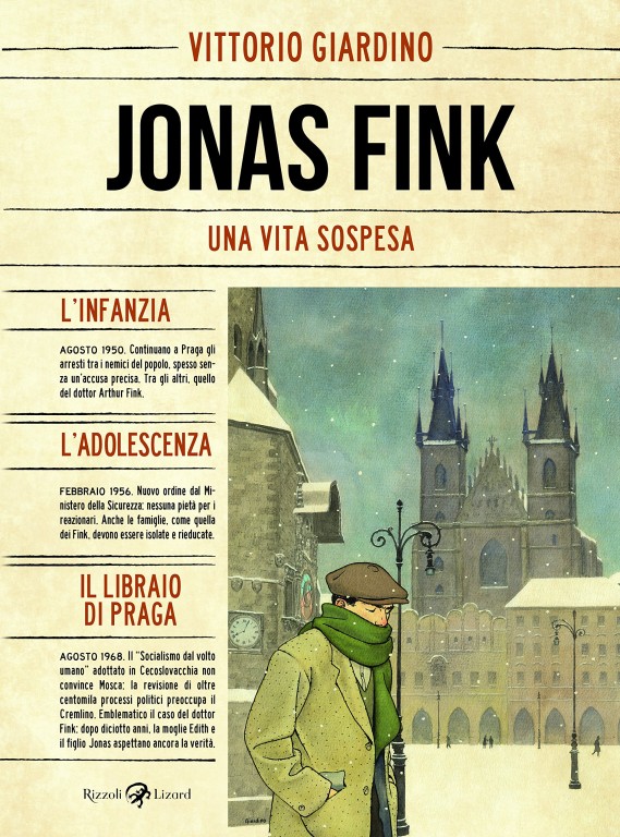 copertina di Vittorio Giardino, Jonas Fink. Una vita sospesa, Milano, Lizard, 2018