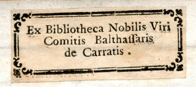 Ex libris Carrati