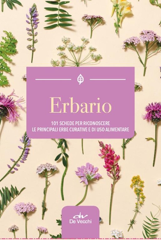 copertina di Erbario. 101 schede per riconoscere le principali erbe curative e di uso alimentare