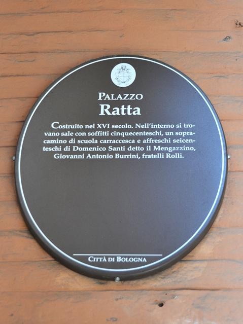 Palazzo Ratta - cartiglio