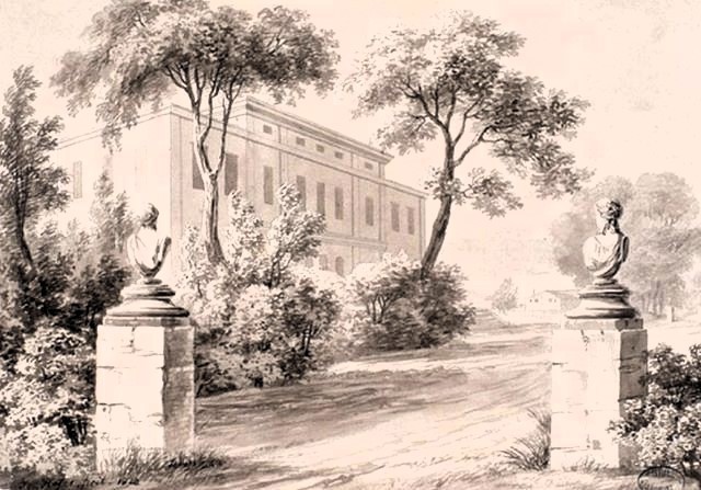Villa Monti attorno al 1820