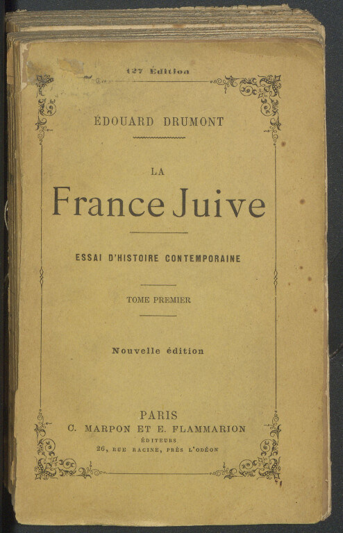 immagine di Édouard Drumont, La France Juive