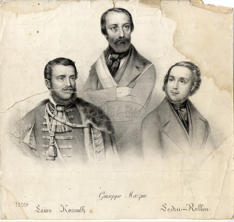 image of Mazzini, Kossuth, Ledru-Rollin