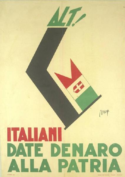 Italiani date denaro alla patria 