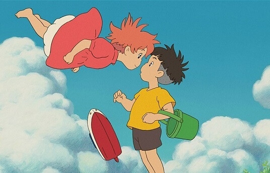 immagine di Ponyo sulla scogliera
