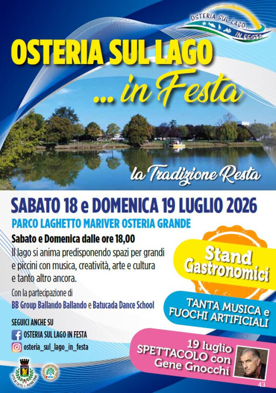 copertina di Osteria sul lago