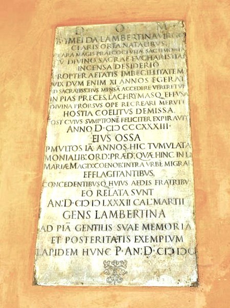 Lapide per Imelda Lambertini 