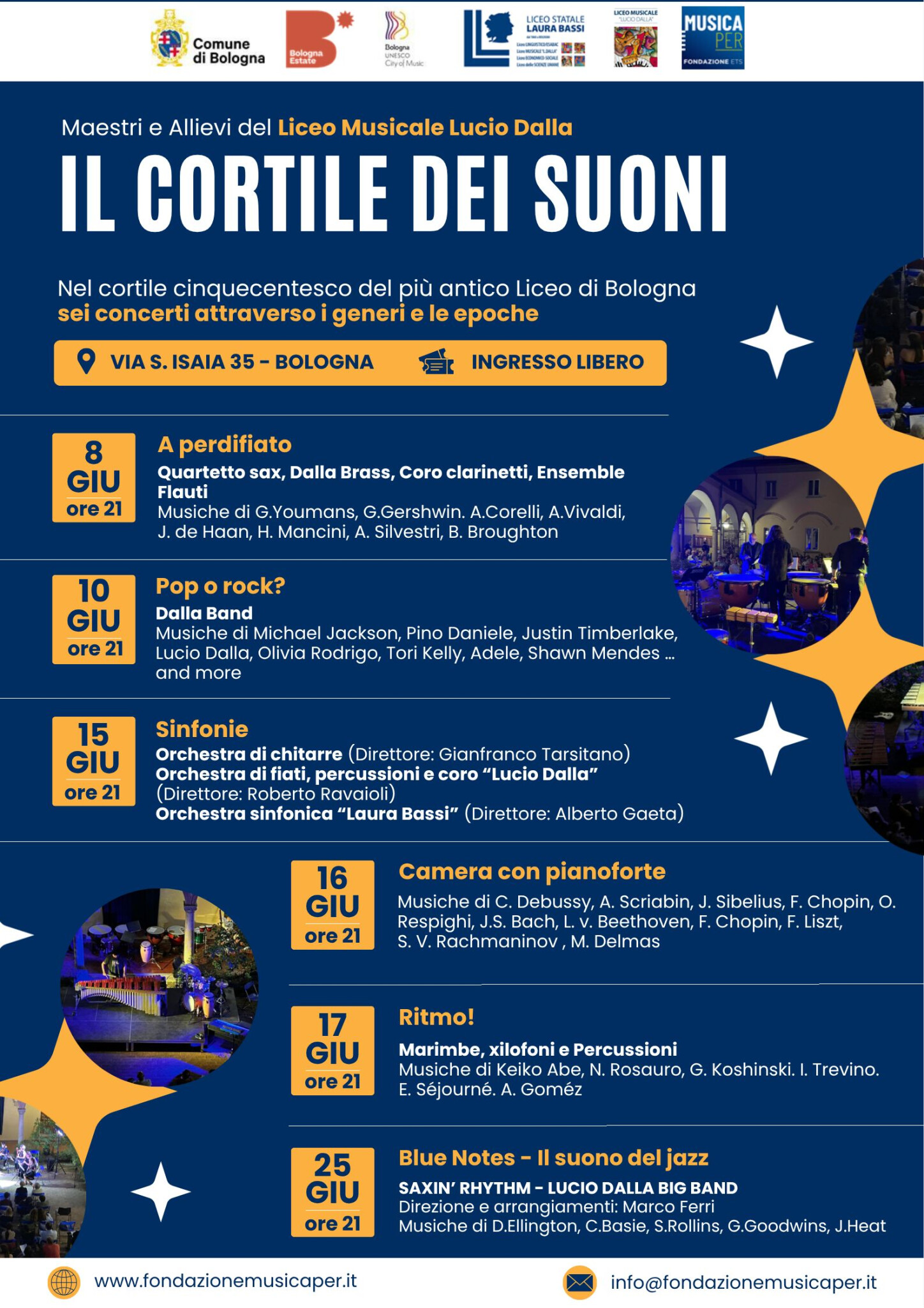 Il cortile dei suoni 2026