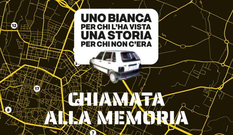copertina di Uno bianca | Una storia per chi non c’era