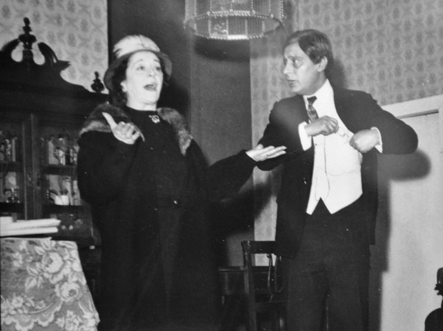 A. Lucchini al debutto con la nuova compagnia nel 1965 - Pubbl. per gentile concessione Annamaria Lucchini