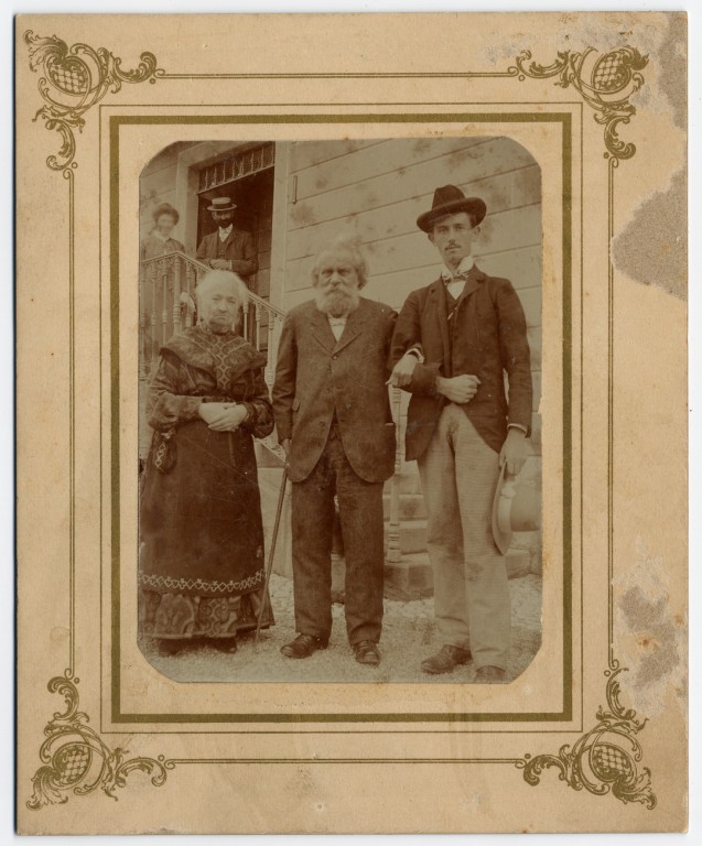 A Madesimo nel 1905 con la moglie Elvira e Speri Pollavini
