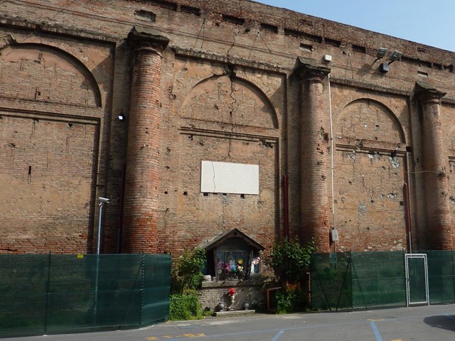 Muro esterno dello Sferisterio (Gioco del Pallone) 