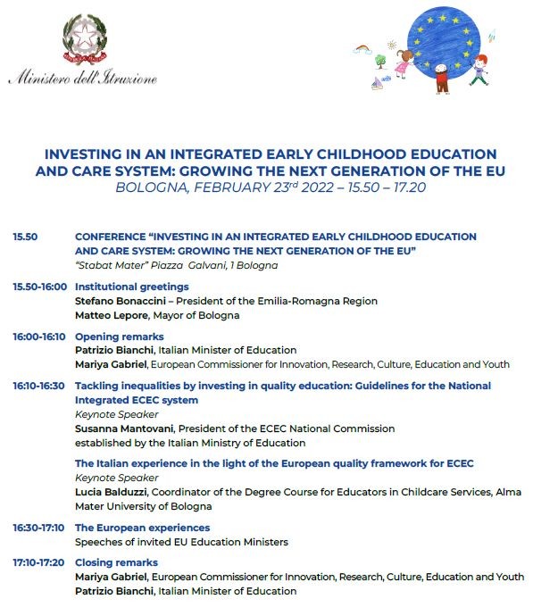 copertina di INVESTING IN AN INTEGRATED EARLY CHILDHOOD EDUCATION AND CARE SYSTEM
