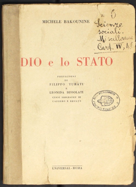 Michail Aleksandrovič Bakunin, Dio e lo stato (19..)