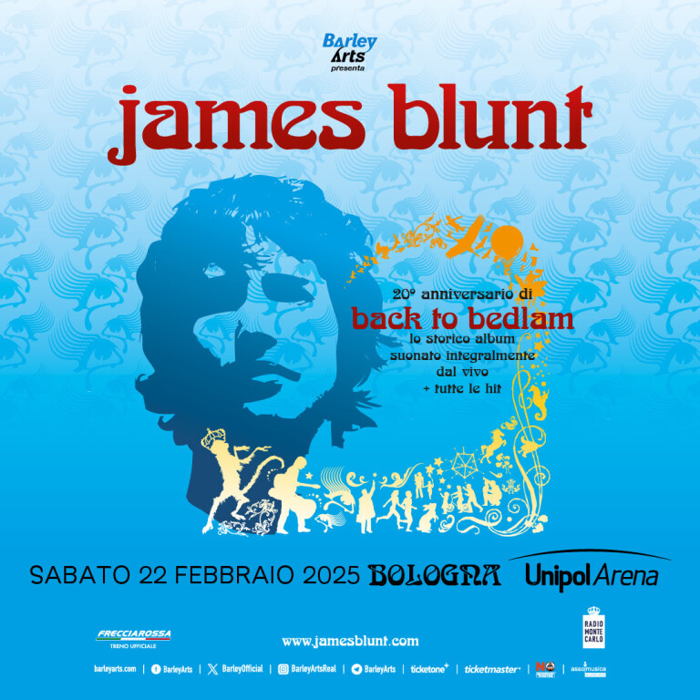 copertina di James Blunt - Back to Bedlam the 20th anniversary