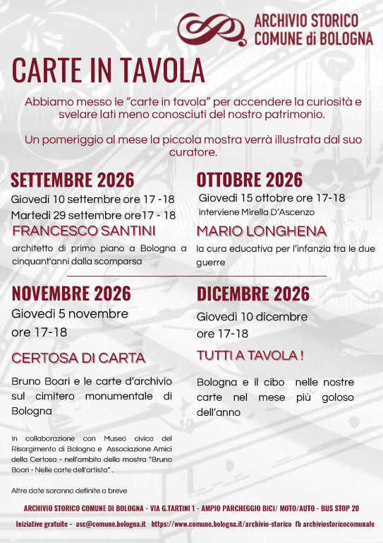 copertina di Carte in Tavola