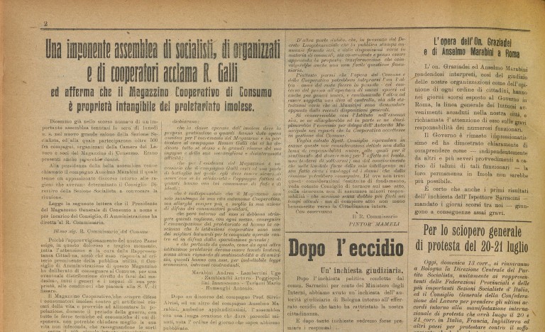 immagine di Imola, «La lotta» (13 luglio 1919)