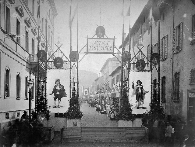 Il Festival in via Garibaldi nel 1881