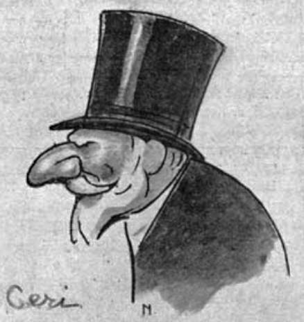 Caricatura dell'ing. Giuseppe Ceri 