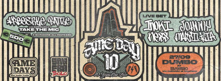 cover of AMEDAY – 10 Years, one love