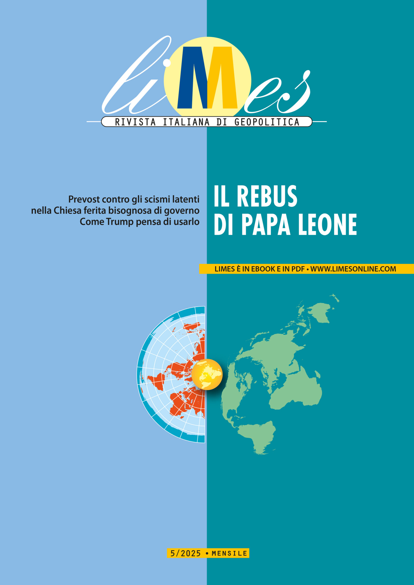 copertina di Limes - Il rebus di Papa Leone