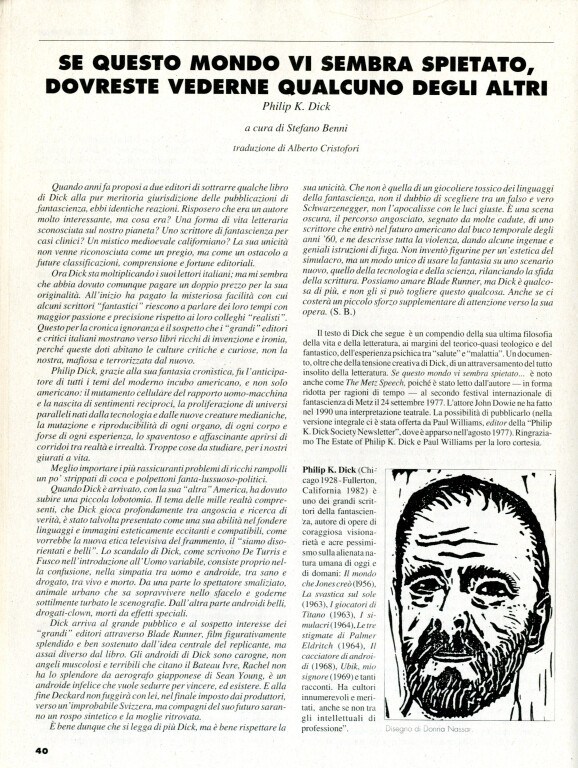 immagine di Benni critico letterario per un giorno