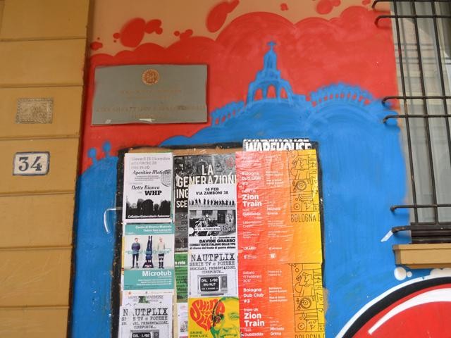 Murale in via Zamboni (BO) tra i civici 34 e 36 - 2017