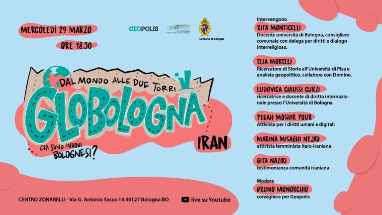 copertina di GloBologna, Iran sotto le Due Torri