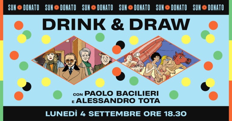 copertina di Drink&Draw | Paolo Bacilieri e Alessandro Tota