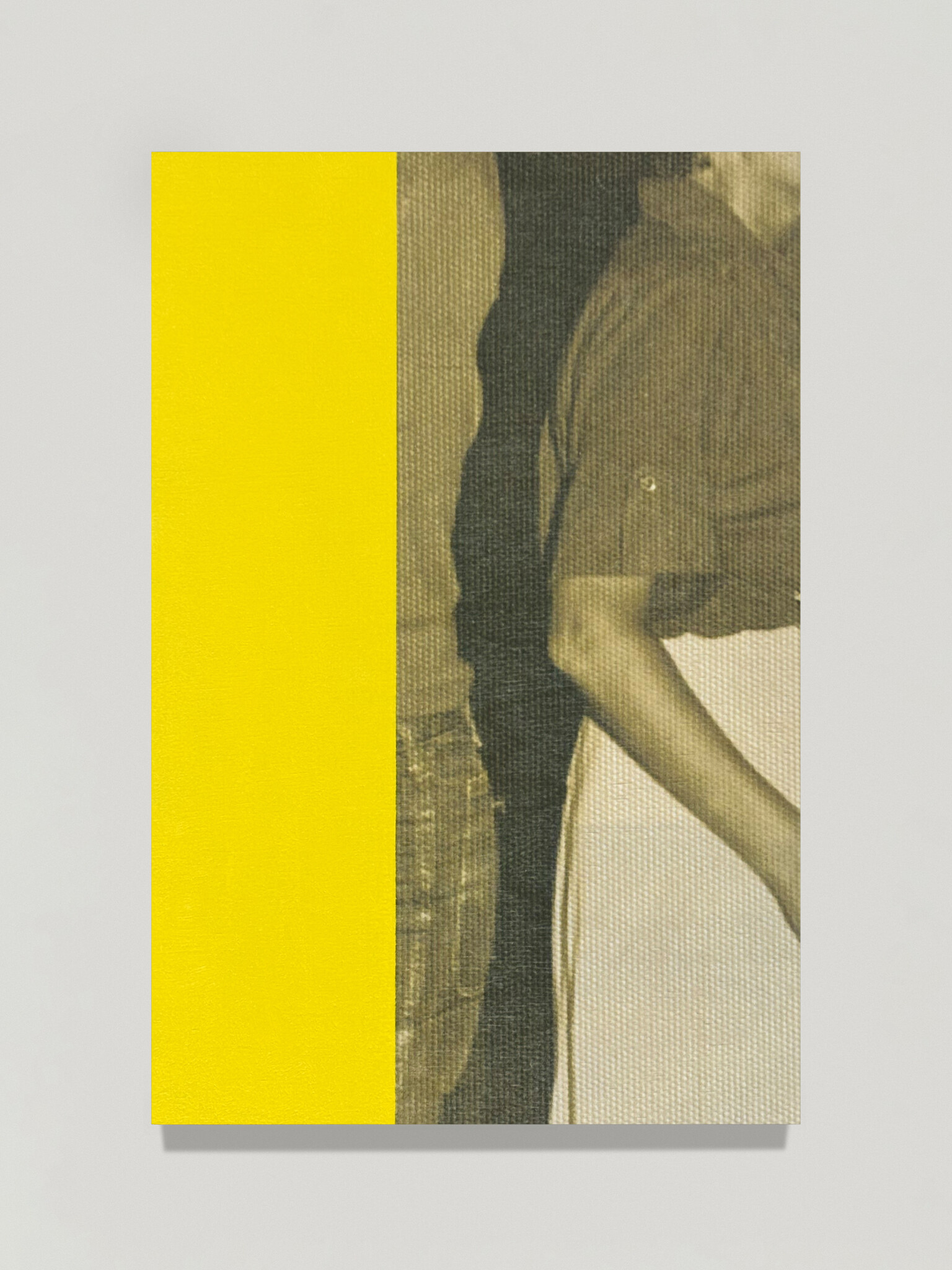 from Eulogy– The Palette (Bar Dancing) 2024 – UV Print on Plywood, Oil Paint  